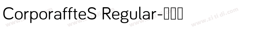 CorporaffteS Regular字体转换